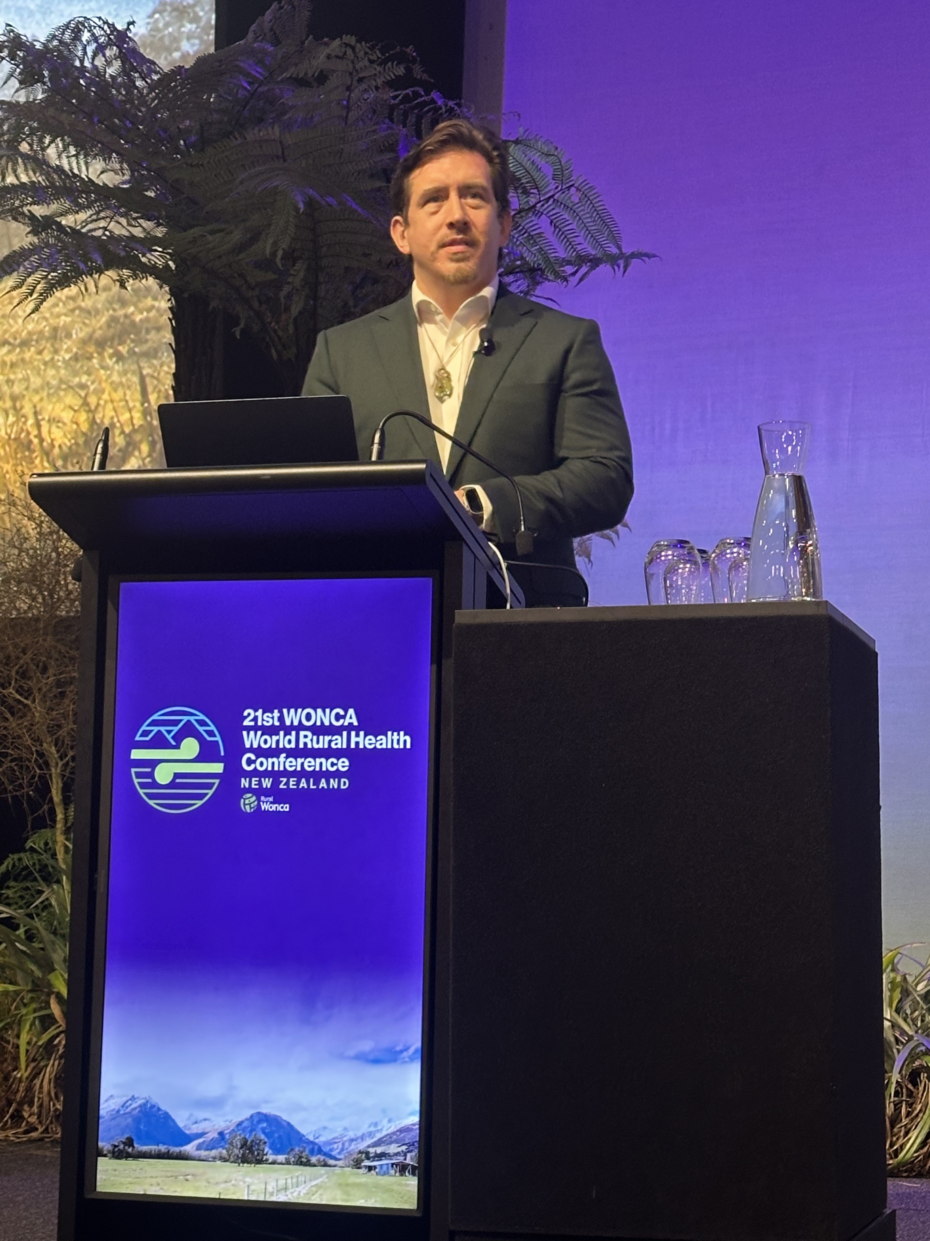 David McCormack speaking at the 21st WONCA World Rural Health Conference, New Zealand